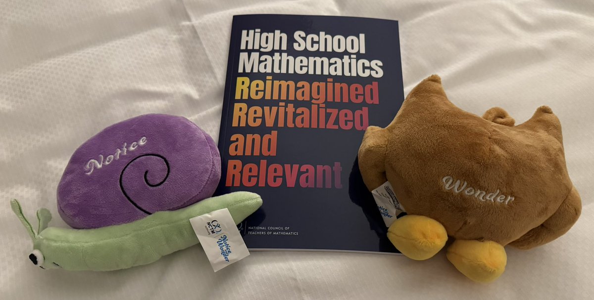 High School Mathematics Reimagined, Revitalized, and Relevant is out! Get your copy! Notice and Wonder love it! Can’t wait to read it! #NCTM #NCTM24