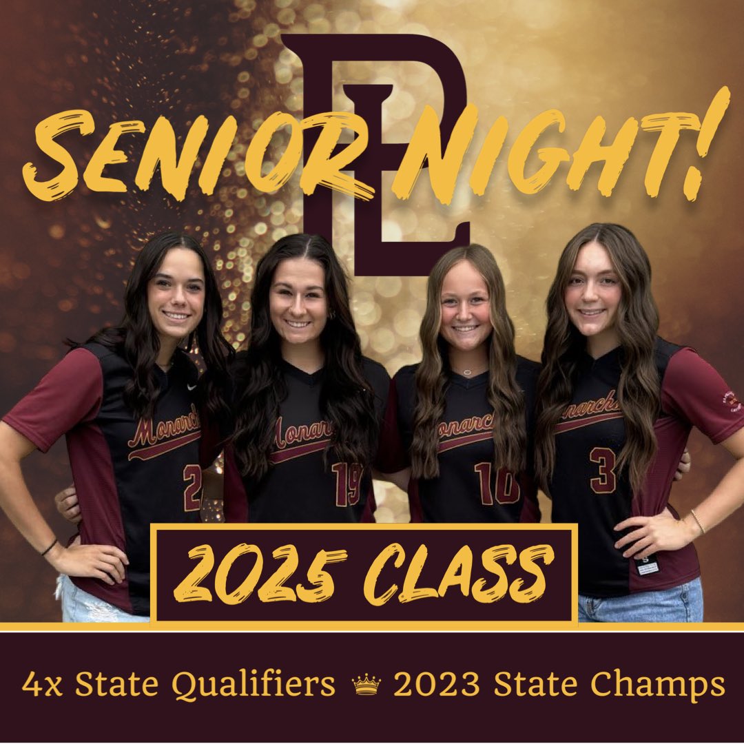 papiosoftball's tweet photo. Celebrate 4 seniors who’ve continued the Tradition of Excellence! 👑

It’s Senior Night vs Central
🗓️Monday, Sept 30th
📍LaVista City Park
⌚️6:30 pm

#CNC, #dbd, #WeArePLV https://t.co/368Ktr8ivm