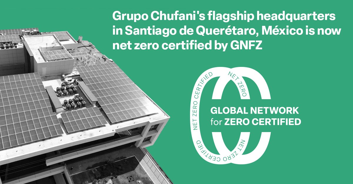 Global Network for Zero (@globalnet4zero) on Twitter photo .<a href="/ConstructoraCh1/">Grupo Chufani</a>’s Santiago de Querétaro HQ is officially GNFZ net zero certified, the first in Mexico, North America & Latin America! This sets a new benchmark for green building in the region. Read the full release: businesswire.com/news/home/2024… .<a href="/ConstructoraCh1/">Grupo Chufani</a>’s Santiago de Querétaro HQ is officially GNFZ net zero certified, the first in Mexico, North America & Latin America! This sets a new benchmark for green building in the region. Read the full release: businesswire.com/news/home/2024…