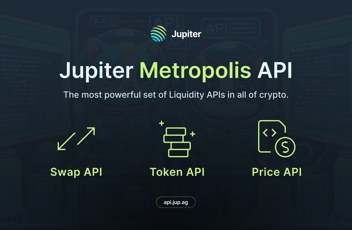 What if there was a much easier way to access liquidity on Solana?  Introducing the Metropolis API Platform — the most powerful set of  liquidity APIs in crypto. Metropolis (https://t.co/vAHHrerq17) is a