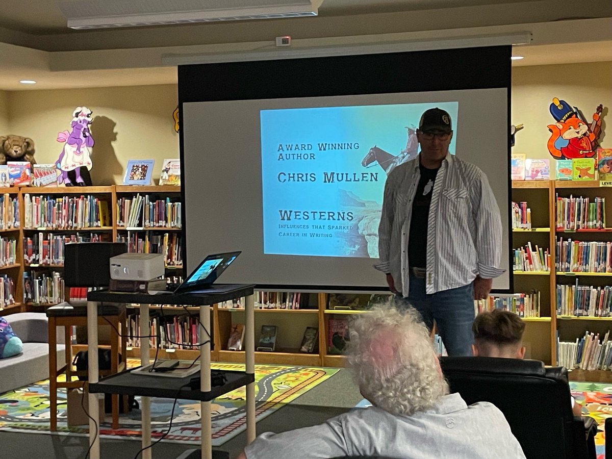 LulingPbLibrary's tweet image. What an awesome Author Talk last night! Thank you so much to Chris Mullen! Your presentation was fascinating, engaging, informative, and just fun! Our young attendees had the best questions - so glad you were here! Come check out his books available here for checkout. #authortalk