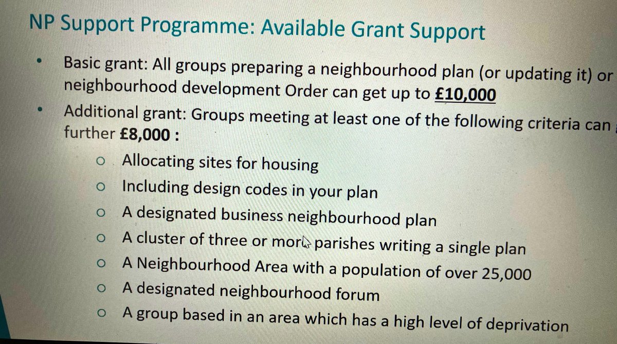 Great reminder from Madeleine <a href="/localitynews/">Locality</a> that funding is available to support #neighbourhoodplanning and other great resources to help @nalc councils too