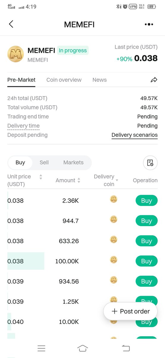 RealRanairfan's tweet image. #Memefi premarket Price 🔥 

MemeFi is trading $0.035 on #BitgetSmartChallenge pre maker, 

what’s the conversion rate according to you ?  

Can we call mama with 1B points ? 

12 days Left to TGE.

#memefi #memeficombo