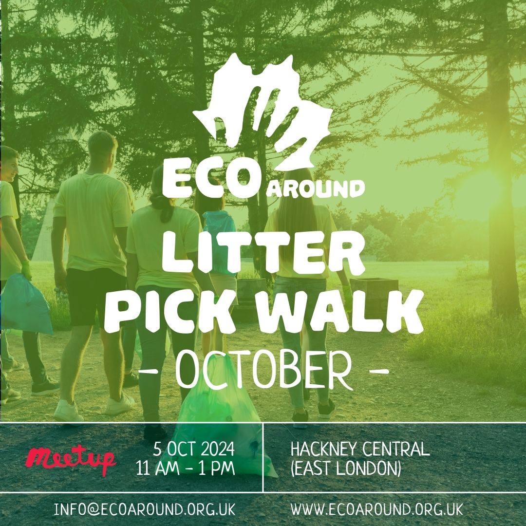 EcoAroundUK's tweet photo. You are welcome to join us for our October Litter Pick Walk!
When? 11am - 1PM on 5th October 2024
Where? Exit of Hackney Central overground station
More details on Meetup: https://t.co/GGef1d7bi0

#litterpicking #londoncleanup #hackney #plasticfree #eastlondon #E81LL https://t.co/aD7nb83JGF