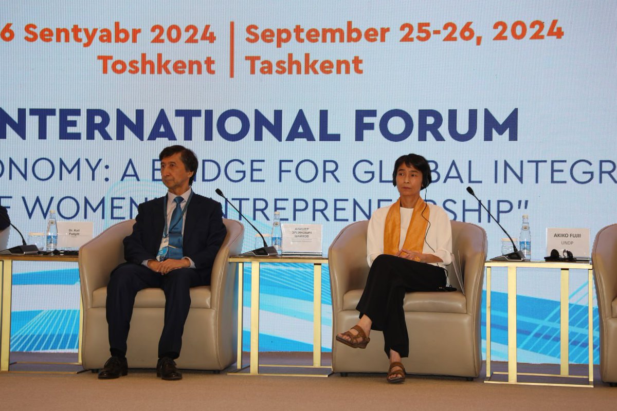UNDP Uzbekistan 🇺🇿 (@undp_uzbekistan) on Twitter photo 📣Today, we launched the Intl Forum on #DigitalEconomy & Women's Entrepreneurship!
🎯Focus: digital opportunities for women & the need to invest in skills.
🤝With <a href="/MinEconomyUz/">Min Economy Uz</a> & support from <a href="/SwissDevCoop/">Swiss Development and Cooperation</a>, we're happy to drive this forward through education & digital solutions. 📣Today, we launched the Intl Forum on #DigitalEconomy & Women's Entrepreneurship!
🎯Focus: digital opportunities for women & the need to invest in skills.
🤝With <a href="/MinEconomyUz/">Min Economy Uz</a> & support from <a href="/SwissDevCoop/">Swiss Development and Cooperation</a>, we're happy to drive this forward through education & digital solutions.