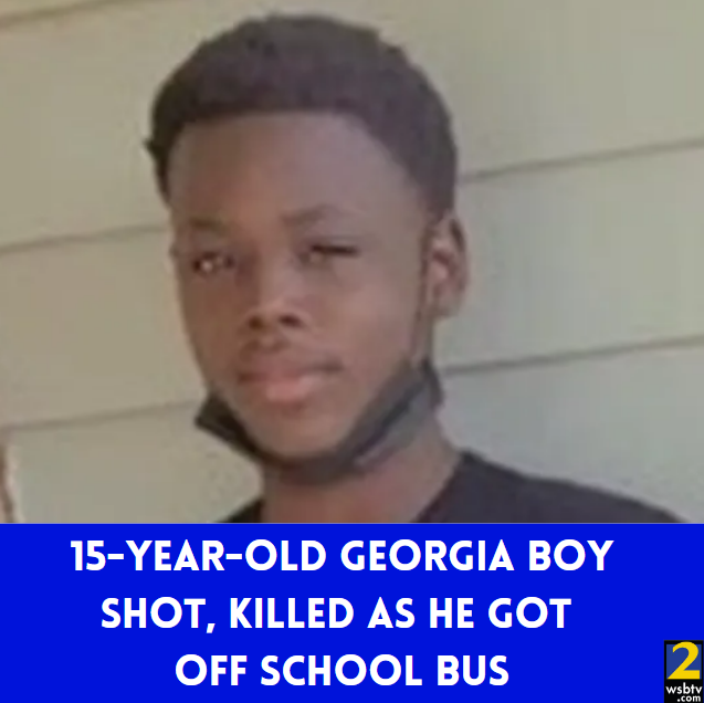 Earkavion Lee, 15, was shot and killed as he got off the school bus last Thursday. Police have now charged four people with his murder: 2wsb.tv/4eC4sik