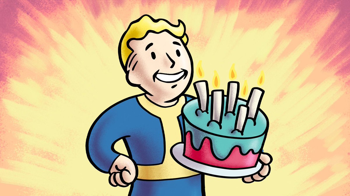 truevault54's tweet photo. I’ve leveled up today!! 🎂 🥳 
#Birthday #Fallout https://t.co/6lRNDXC1xK