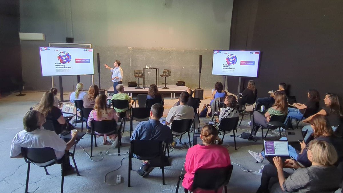 IPI - The Global Network for Independent Media (@globalfreemedia) on Twitter photo 💥 IPI’s <a href="/javierluquem/">Javier Luque</a> bursting the #disinformation bubble in Europe in all 3 dimensions at #IJ4EU UNCOVERED conference in Athens
3D workshop: Decoding & Disarming Disinformation against the Media
buff.ly/3TLeDcb 💥 IPI’s <a href="/javierluquem/">Javier Luque</a> bursting the #disinformation bubble in Europe in all 3 dimensions at #IJ4EU UNCOVERED conference in Athens
3D workshop: Decoding & Disarming Disinformation against the Media
buff.ly/3TLeDcb
