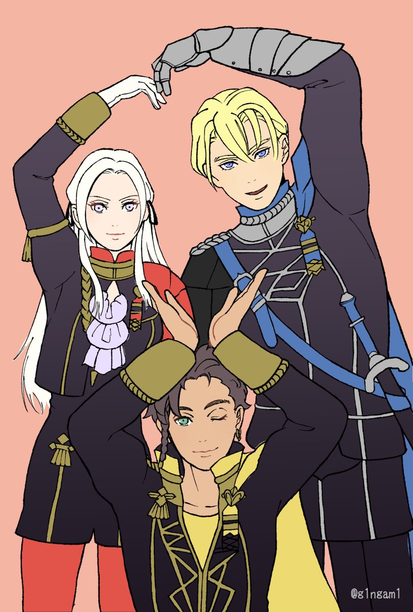FE3H/でかハート3級長❤️💙💛