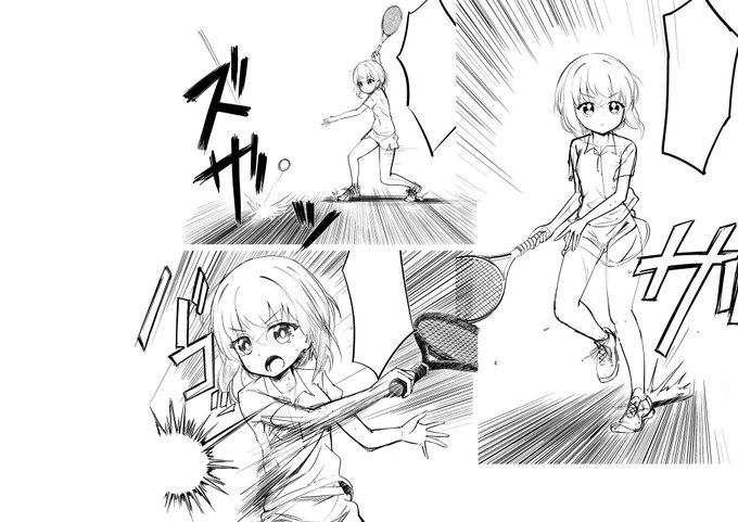 浦沢先生のhappyを参考に練習
ストロークの一連の動作を身体の回転に合わせて3つ以上のアングルで描く
改善するべきところめっちゃあるし暫くこの練習続けてみる 