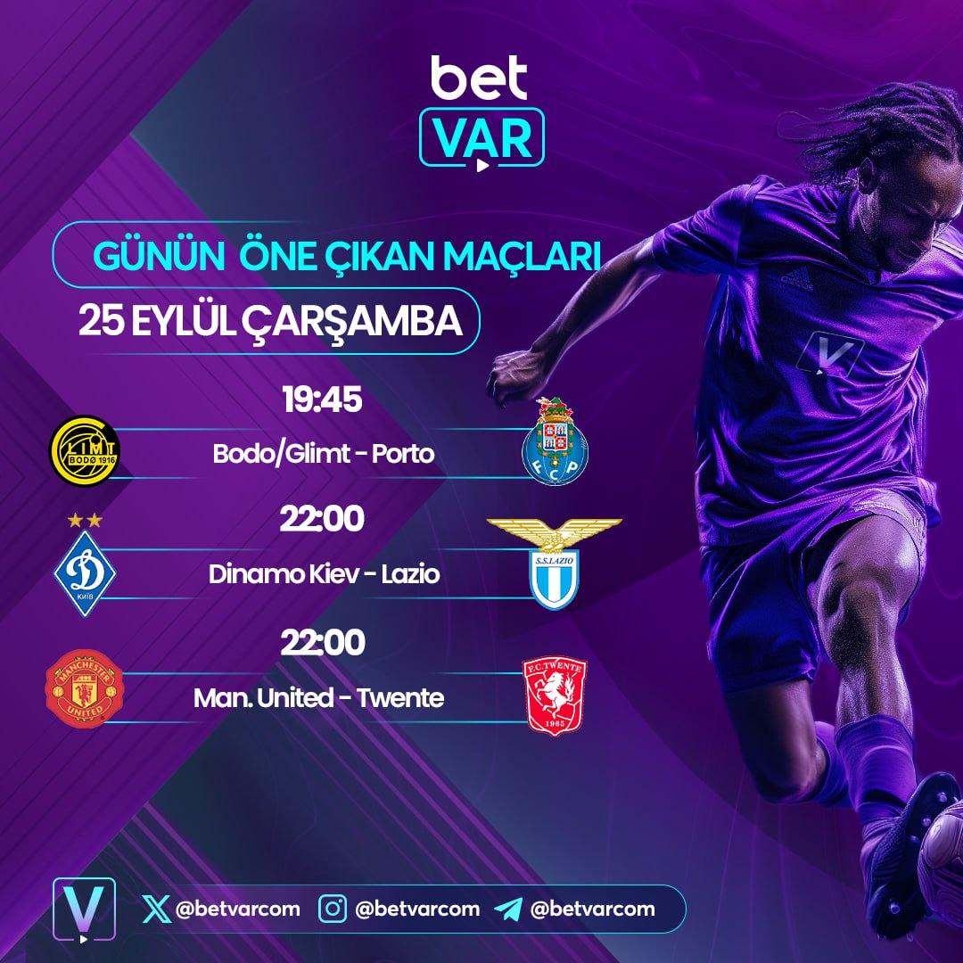 👑 Günün heyecan verici maçlarına bahsini al, kazanmaya başla!

🌩 Çarpıcı karşılaşmaların kazananı sen ol!

⬆️ #BetVar 'a gel en yüksek oranlarla bahsini yap, anında çekim ver!

✔️Kazancın Tek Adresi #BetVar

📱Kazanmak İçin Hemen Tıkla ; t2m.io/betvargiris