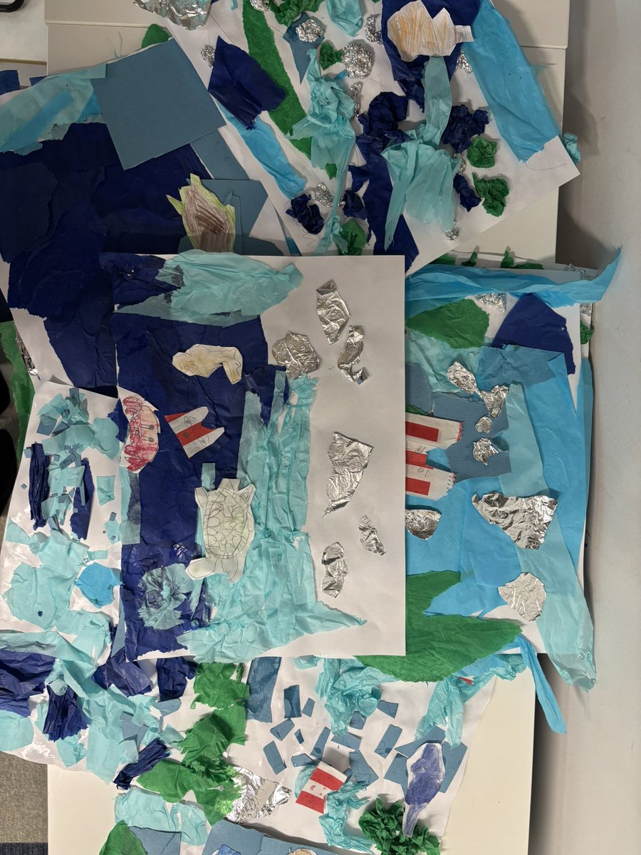 HWD_Lower's tweet photo. Some fantastic ‘Under the Sea’ collages from year 1. All based around our topic, ‘Is plastic a good thing?’ #hazelwoodyear1 #hazelwoodlowerschool 🐬🐳🌊 https://t.co/hoiu7w1vwS