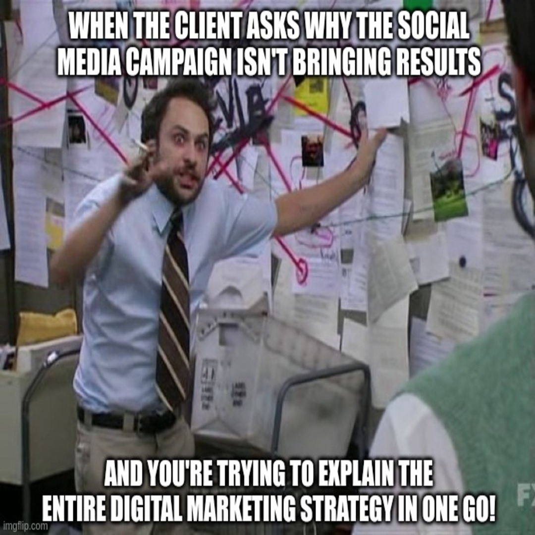 EmpericGeeks's tweet photo. Sometimes explaining digital marketing feels like unraveling a conspiracy! 🤯 But trust the process, results are coming!

#marketinglife #digitalmarketing #socialmediastrategy #trusttheprocess #resultsdriven #marketinghumor #clientmeetings #seo #ppc #contentmarketing https://t.co/crtkxDcbjt