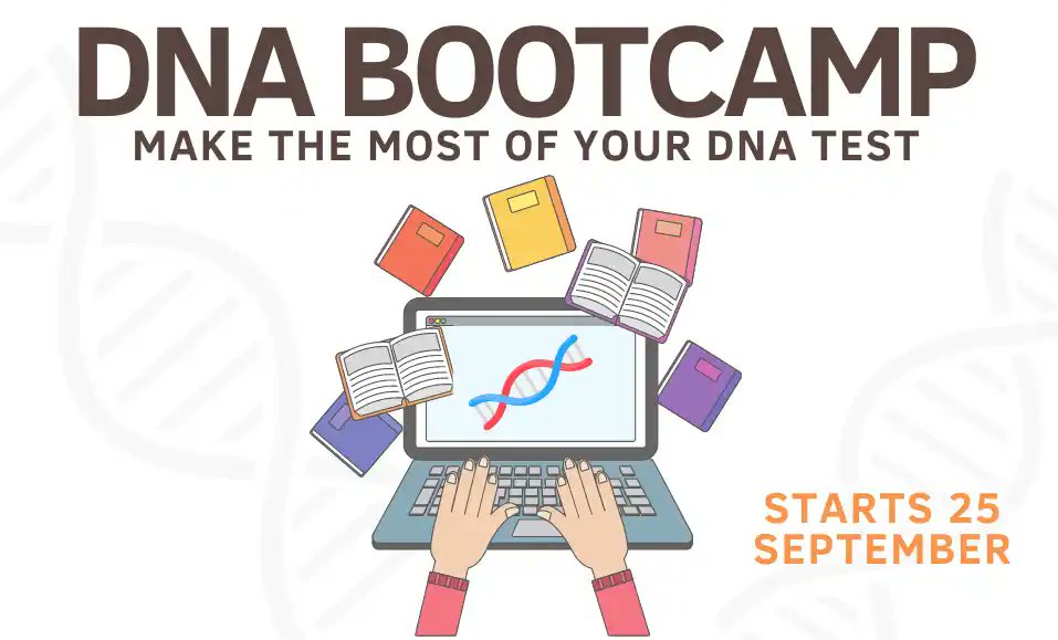 🧬 My DNA Bootcamp is BACK! 🎉

Starts TONIGHT at 7pm BST with <a href="/familytreemaguk/">Family Tree</a>

📅 Dates: Wed 25th Sep-13th Nov
🕖 Time: 7pm BST
💻 Online via Zoom
✅ 4 live webinars 
✅ 4 interactive Q&amp;A sessions
✅ Workbook + recordings
👉 Sign up: bit.ly/dna-bootcamp24

#DNA #Genealogy