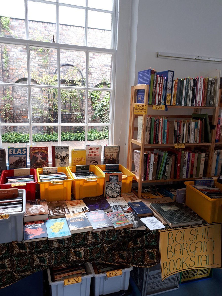 Here we go again...
The Liverpool Book Market is back in the Garden Room <a href="/theBluecoat/">Bluecoat</a>

Fri 27th &amp; Sat 28th Sept
11:00am - 5:00pm

Including the legendary Bolshie Bargain Bookstall.

Bargains, rarities and a cornucopia of subjects for the literary mind!
