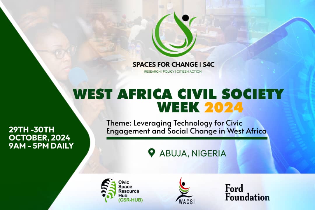 Join us at West Africa Civil Society Week 2024 as changemakers from the region explore how technology is transforming civic engagement and driving social change. Engage with innovators, policymakers, and activists on the impact of emerging tech in WA's civic space. 
#WACSW2024