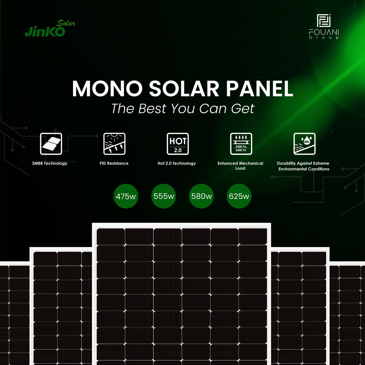 Power your future with Jinko Solar. Harness the sun, save the planet, and reduce your energy bills. 

#SolarEnergy #SustainableLiving 
#SolarPanels #JinkoSolar #Jinko