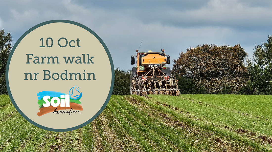 🚜Farmers near Bodmin, join us at Tregooden Farm, PL30 3PS on 10/10/24 at 10:30am to explore

 🌱Min-till 
 🐂Integrated holistic grazing
 🍀Cover cropping
 🌳Tree planting
 🦆Pond creation

Connect with fellow farmers and gain valuable insights
👉 soilassociation.co/4daYp30