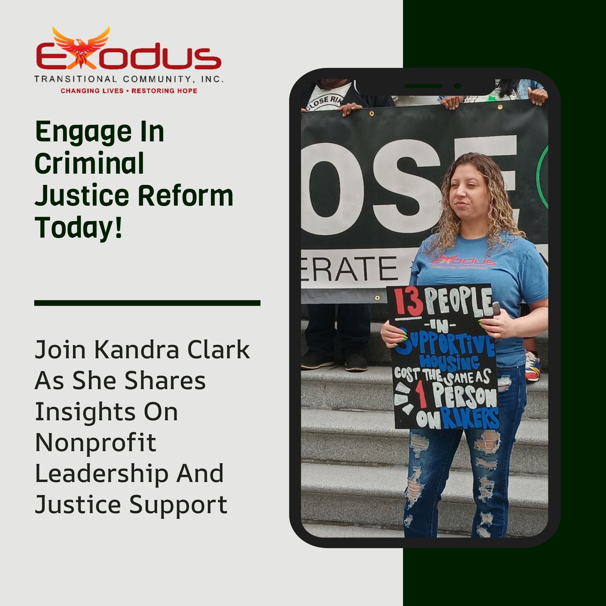 ✨ Join us for a powerful discussion! ✨

Thursday, October 3rd, 2024
📍 Location: Philanthropy New York, 320 E 43rd St
🔗 Register Now: ow.ly/Utfa50TuzHO

#NonprofitLeadership #CriminalJusticeReform #RikersIsland #NYCNonprofits #SocialJustice #LeadershipInAction