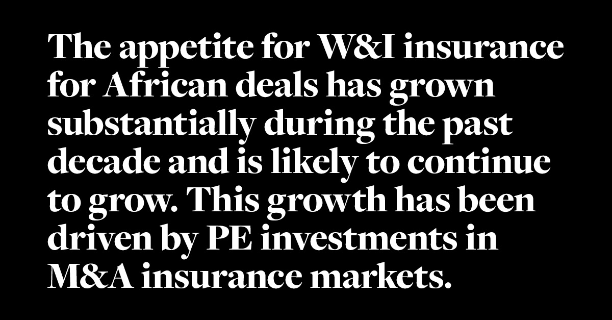 Interest in warranties and indemnities insurance for deals in Africa has grown significantly over the past decade, improving a variety of sectors, including fintech, agriculture, and clean energy solutions. Read more insights here: whcs.law/4dY5EfW

#AfricaFocus2024 #MnA