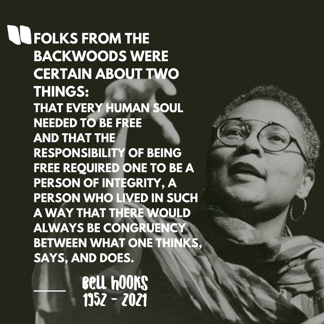 bell hooks may be best known for her writings and activism around feminism, race, and class, but she was also of Appalachia and wrote from the heart about Appalachian experience often. 

We miss you, bell.