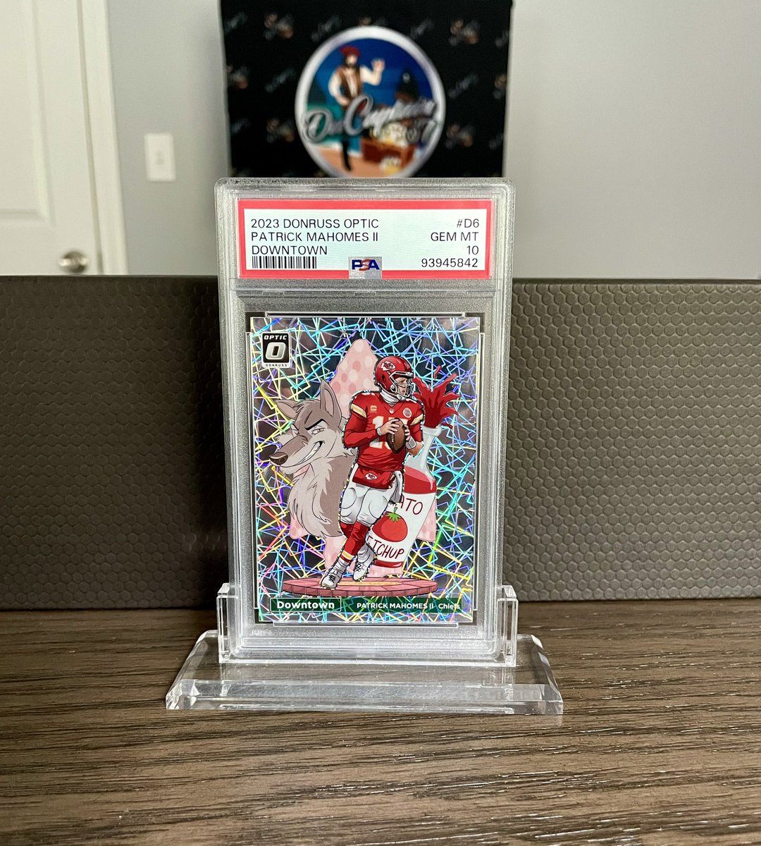dacaptain37's tweet image. Patrick Mahomes 2023 Optic Downtown PSA 10. Mahomes hasn’t looked very good in any game this season, yet he’s 3-0. The Chiefs are inevitable. 
🏆🏆🏆…🏆  #patrickmahomes #patrickmahomescards #sportscards #thehobby #whodoyoucollect #psa10 #opticdowntown