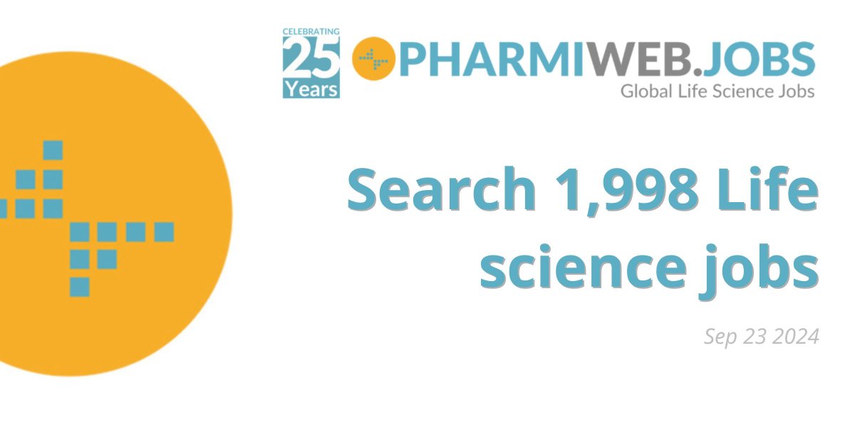 pharminews's tweet image. Live Job Vacancies (Sep 23 2024) - 1,998 - Search Now! phrmwb.com/45KpPdY

#Bioinformatics,#Generics,#MedicalAffairs,#Biotechnology,#pharmaceuticals