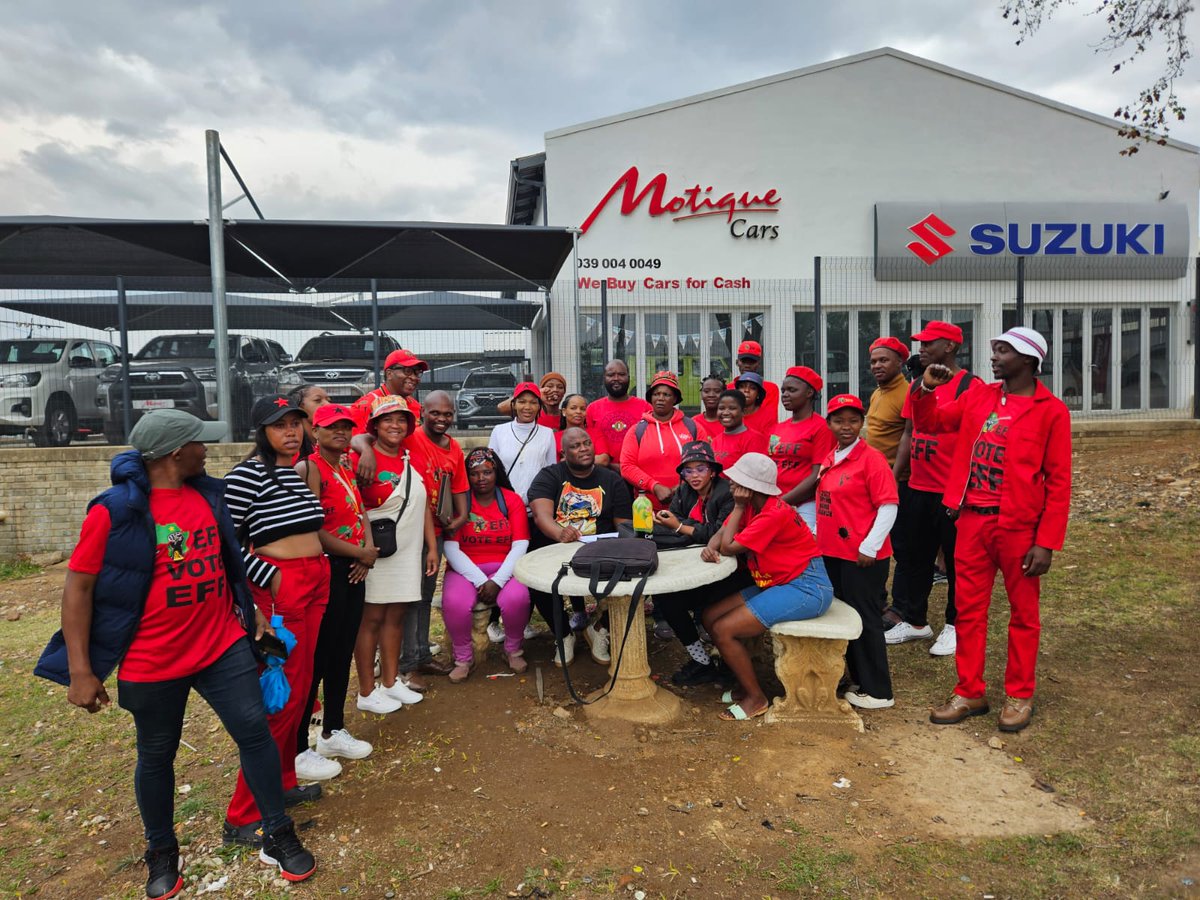 EFFKZN's tweet image. ♦️In Pictures♦️

EFF KZN Provincial Chairperson Cmsr @MongeziTwa80329 had a meeting with Branch Chairpersons and Secretaries from  Kokstad under @EFF_HarryGwala in preparation for the upcoming BGA's.