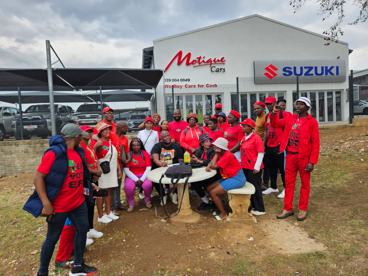 EFFKZN's tweet image. ♦️In Pictures♦️

EFF KZN Provincial Chairperson Cmsr @MongeziTwa80329 had a meeting with Branch Chairpersons and Secretaries from  Kokstad under @EFF_HarryGwala in preparation for the upcoming BGA's.