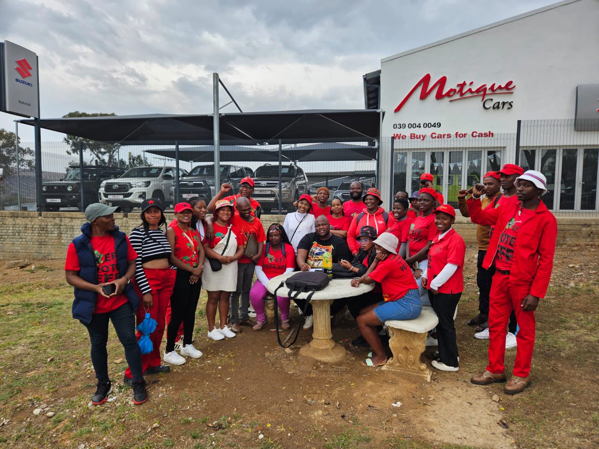 EFFKZN's tweet image. ♦️In Pictures♦️

EFF KZN Provincial Chairperson Cmsr @MongeziTwa80329 had a meeting with Branch Chairpersons and Secretaries from  Kokstad under @EFF_HarryGwala in preparation for the upcoming BGA's.