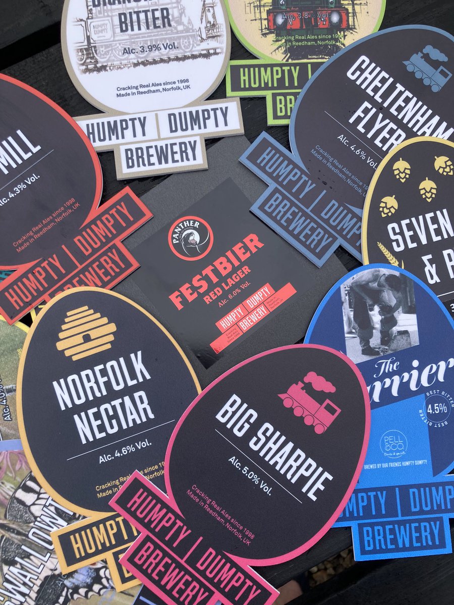We are rounding off Cask Ale Week with another Open Taproom Event at the Brewery!  At least 12 Humpty cask ales &amp; lagers to try, plus ciders, wine, gins, snacks &amp; hot food. It all kicks off 4pm Friday 27th - see you there !! #realale  #cider #cheers #norfolk 🍻🍻