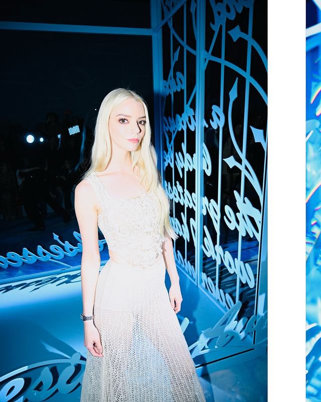 anya taylor-joy photographed by anthony ghnassia at the dior ss25 show in paris anya taylor-joy photographed by anthony ghnassia at the dior ss25 show in paris