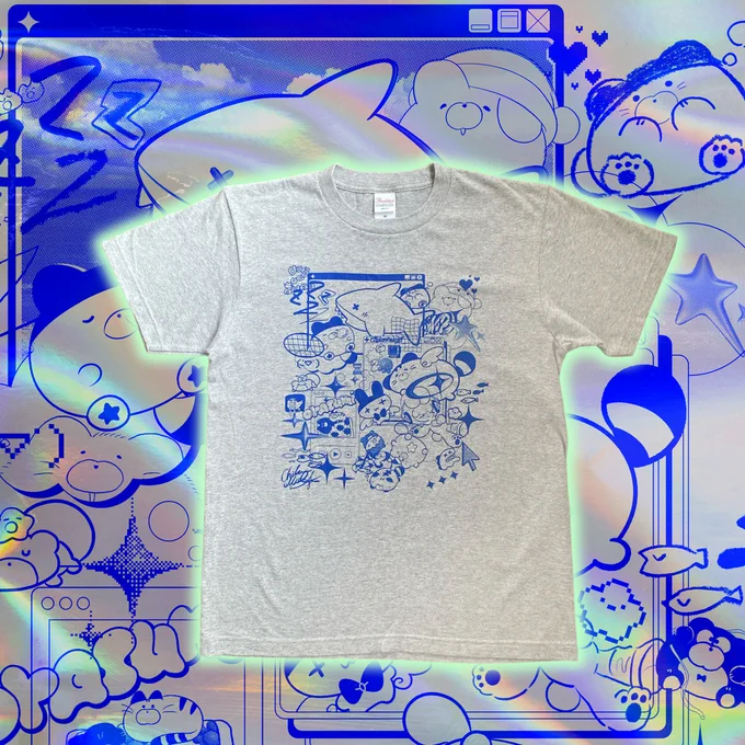 ゆっくりおやすみTシャツ #ちくわ個展 