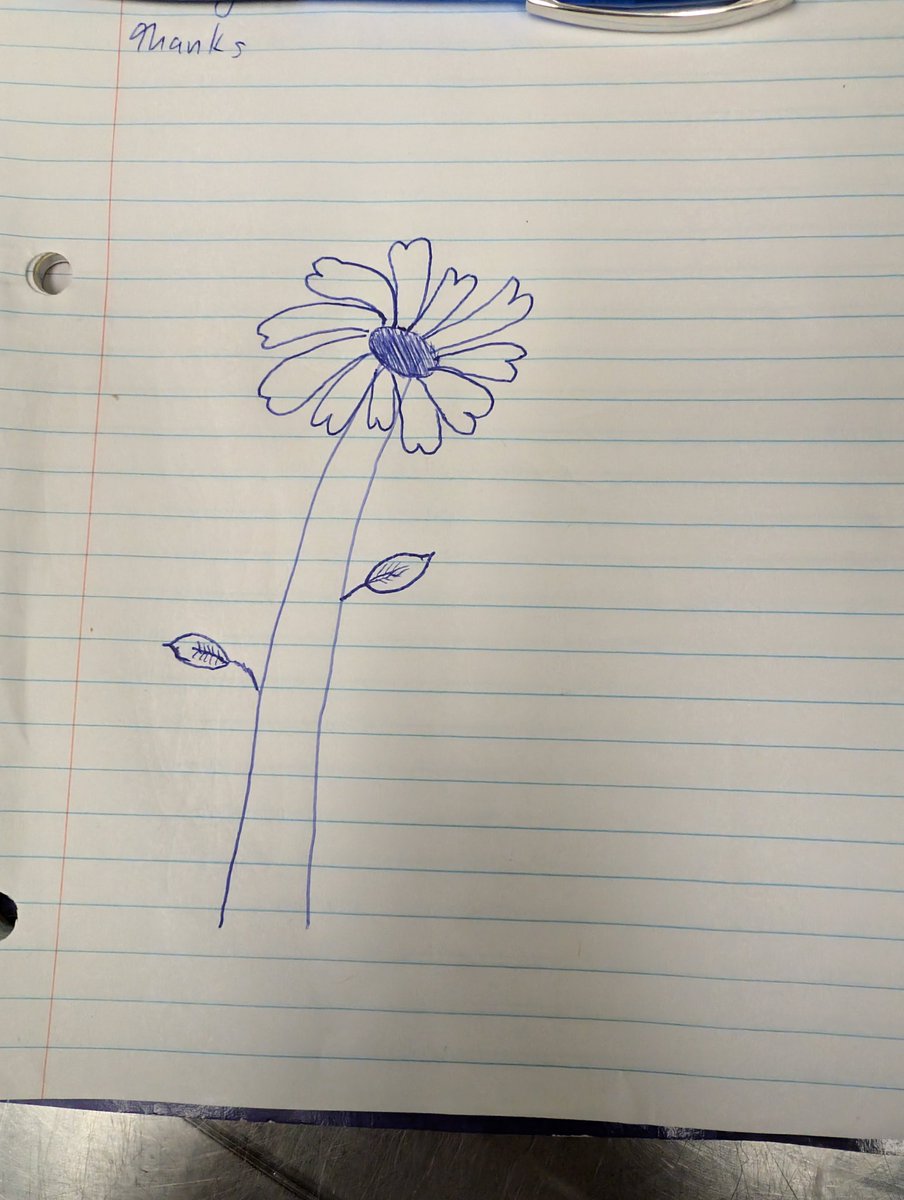 uncle_deluge's tweet image. Left instructions for the night shift guy and instead of checking them off he just didn't do them and drew a big flower on the page. I've never been so mogged
