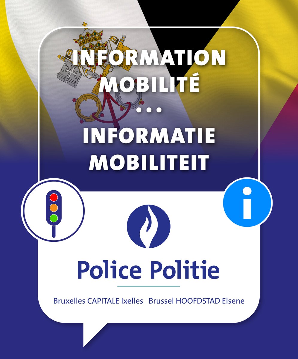 🇧🇪🇻🇦#VisiteduPape
Du 26 au 29 septembre, le Pape François effectuera une visite d’état en #Belgique et en grande partie sur le territoire de la Région de Bruxelles-Capitale

⚠️ Diverses mesures de sécurité seront prises à l’occasion de cette visite pontificale, mais la police