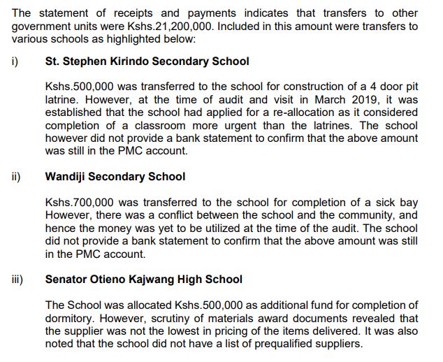 Kodwa_'s tweet photo. First Casualty of this is @Milliegeza Mp, Suba North.

Auditor General's Report FY 2017/18
1/n https://t.co/H2eTykmYuF