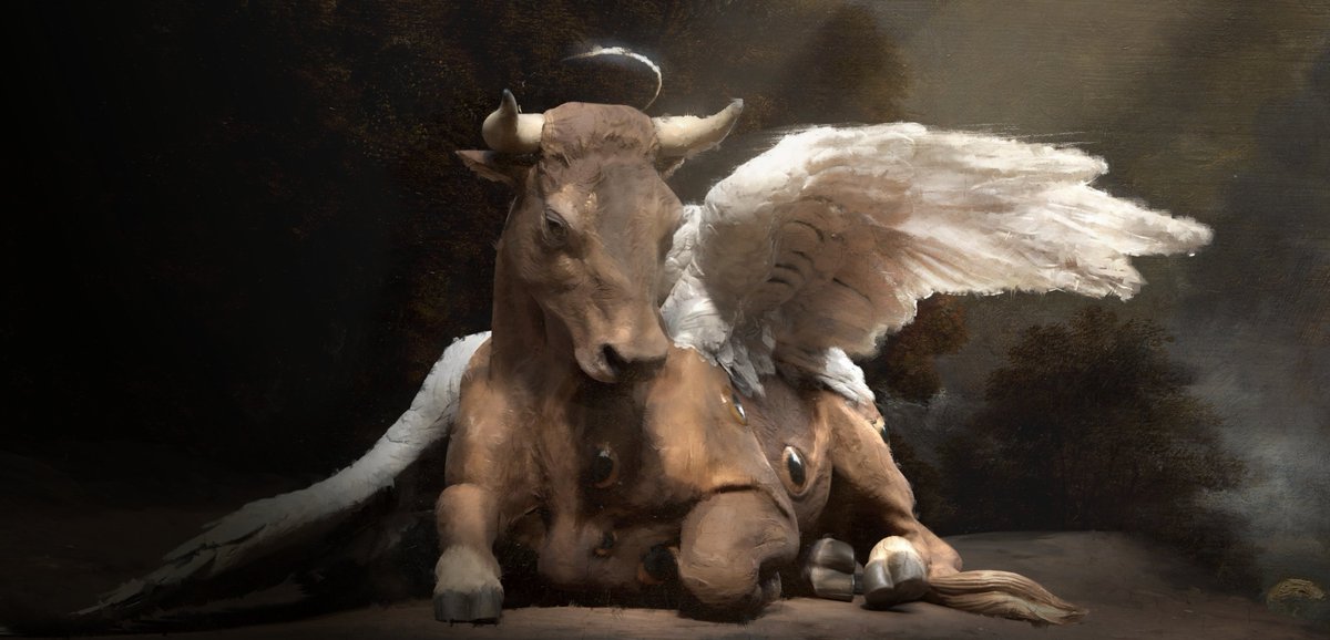 Holy cow! my latest project is finally out 👼 
After a year of not publishing anything, a full breakdown awaits on my portfolio 👇
artstation.com/artwork/4NbWZW