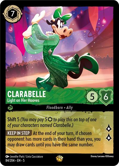 🚨 TOP PRICE LOSS PAST 24H 🚨
[Nonfoil - Legendary]

Clarabelle - Light on Her Hooves 
$29.29 → $27.80 ($-1.49 / -5.09% decrease🔴)

👀 Check TCGPlayer: b4m.boo/101220 👀

#Lorcana #Disney #DisneyLorcana #TCG