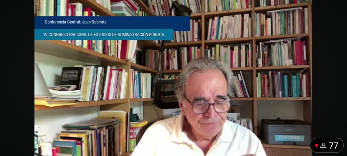 ArenaPublicaok's tweet photo. IV Congreso Nacional de Estudios de Administración Pública.
Ahora: “Democracias en tensión. Las administraciones públicas en pleno cambio de época” Joan Subirats
 @subirats9 
@AAEAPok 
@UCCoficial 
@BonifacioJA https://t.co/qli2bvwtmR