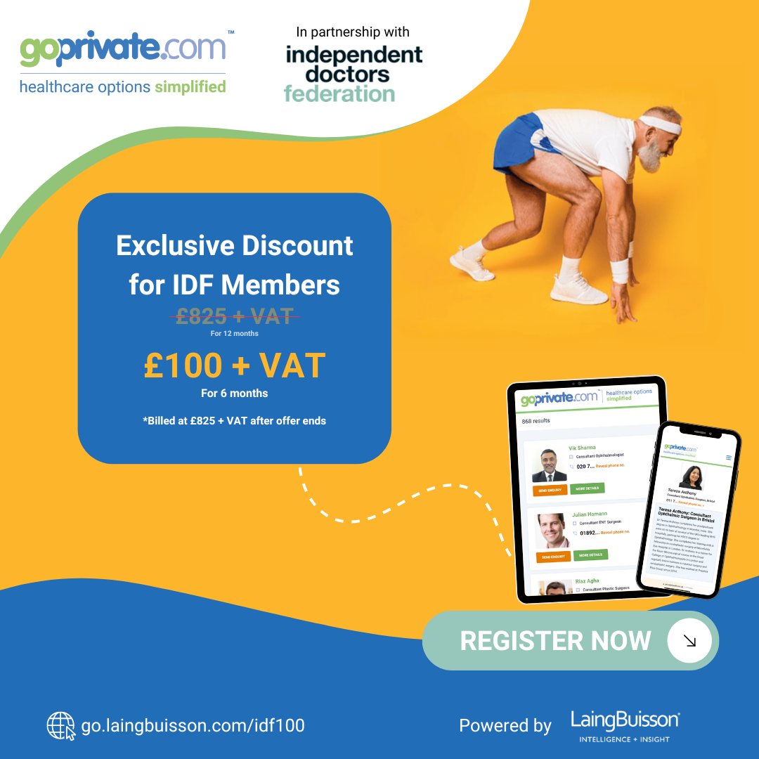 Exclusive discount for IDF members on eu1.hubs.ly/H0bH7l_0.

Access a full consultant profile for just £17/month. Enhance your online presence and reach treatment seekers across the UK on eu1.hubs.ly/H0bH7l_0.

Register now: eu1.hubs.ly/H0bH3m70