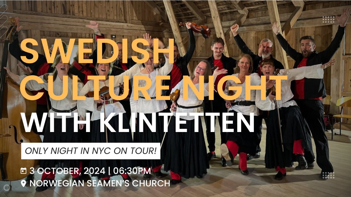 AmScanSociety's tweet photo. Klintetten - Direct from Sweden! Join us Oct 3 for the only NYC stop on their international tour 🎶 - https://t.co/UtJ3YDvTUi https://t.co/jKK6Z76SFS