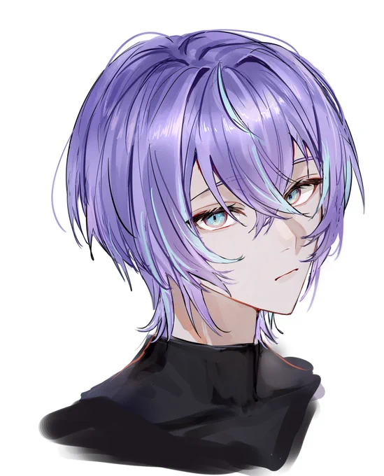 ショートカット見たくて描いた