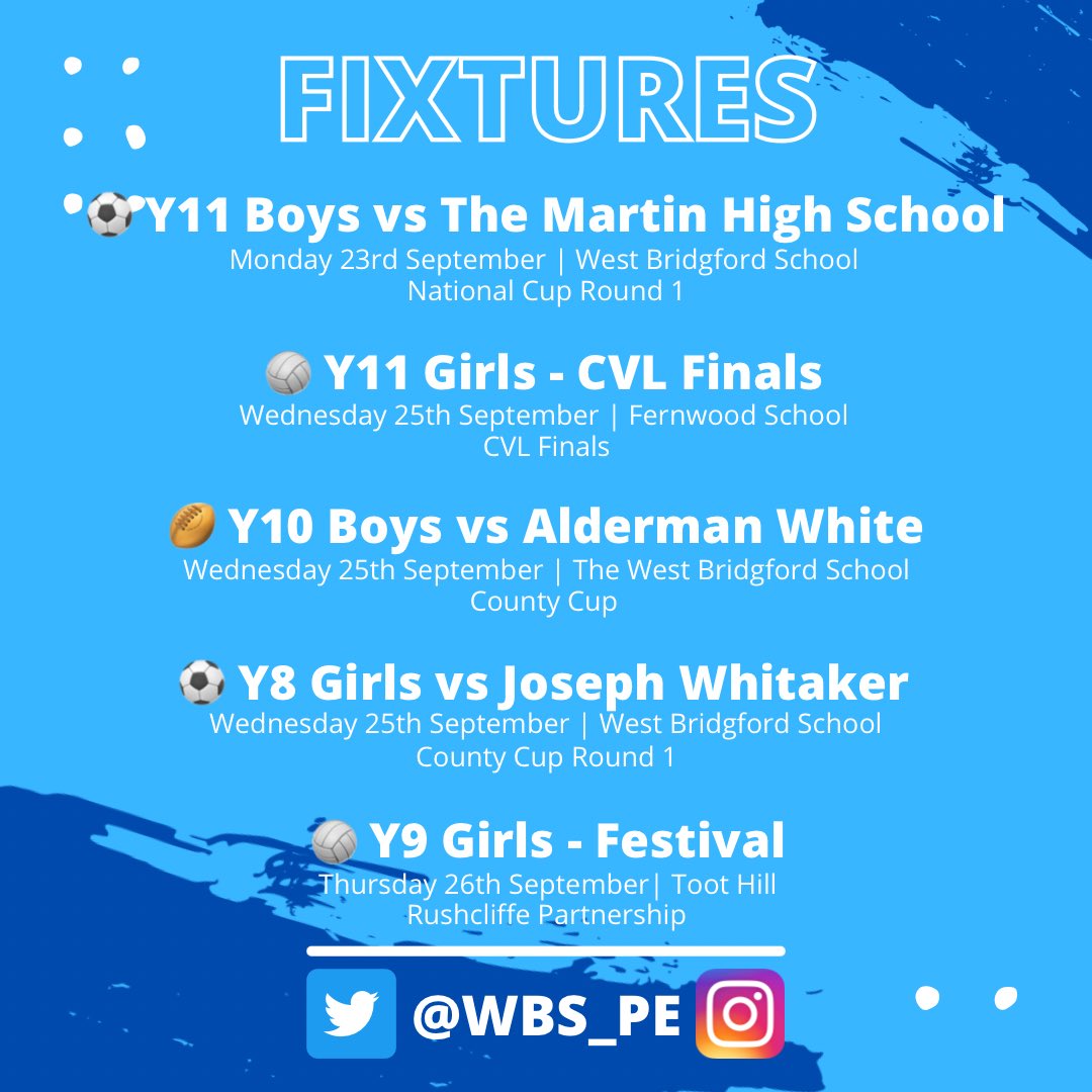 West Bridgford School PE tweet media