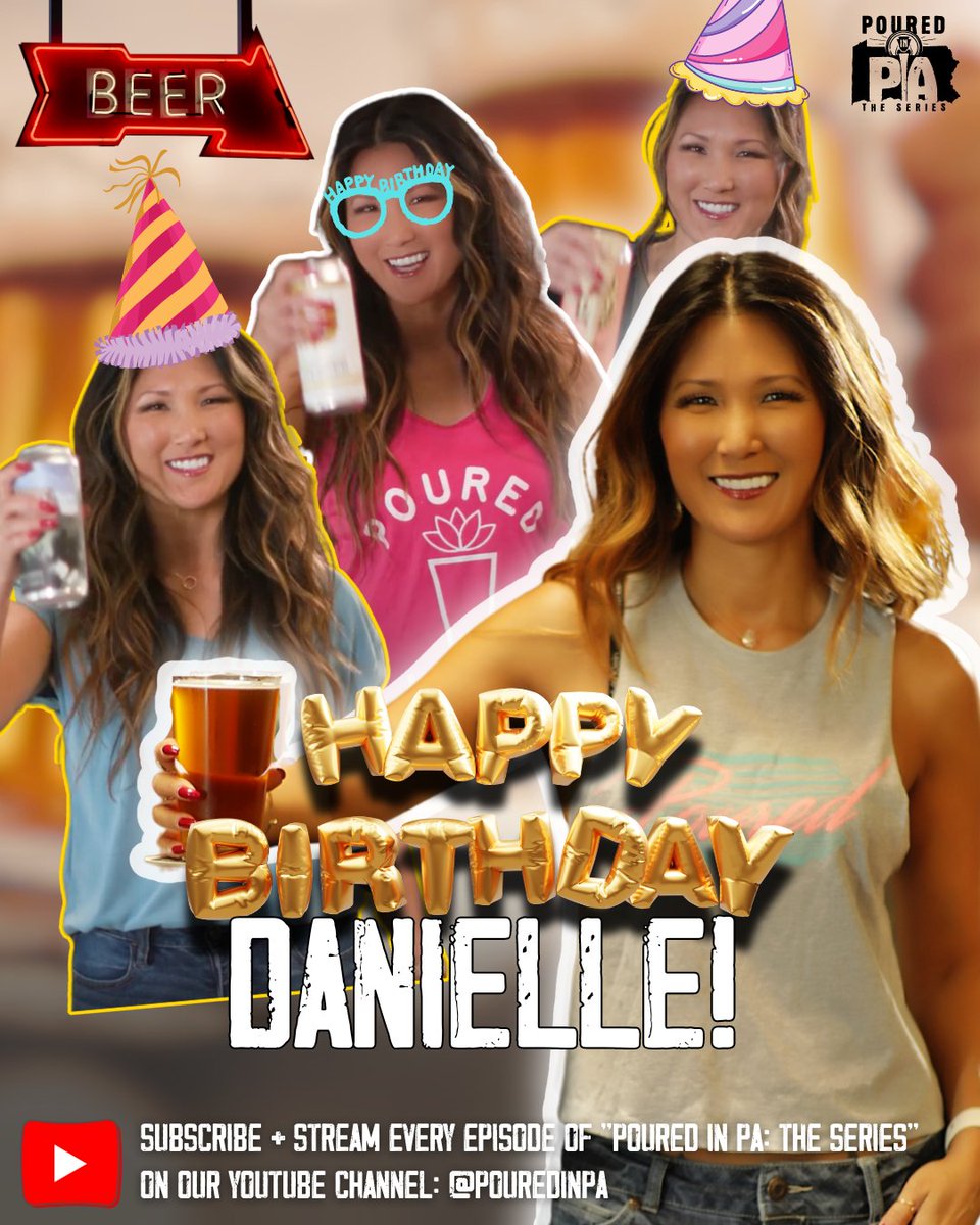 Join us in wishing our incredible host, Danielle Hartman, a very happy birthday! 🎉 

🍻 Cracking open beers from breweries in every corner of the state, she's helped our series celebrate the people, passion, and pints behind PA's thriving beer scene! 🎂🍺 #PAbeer #craftbeer