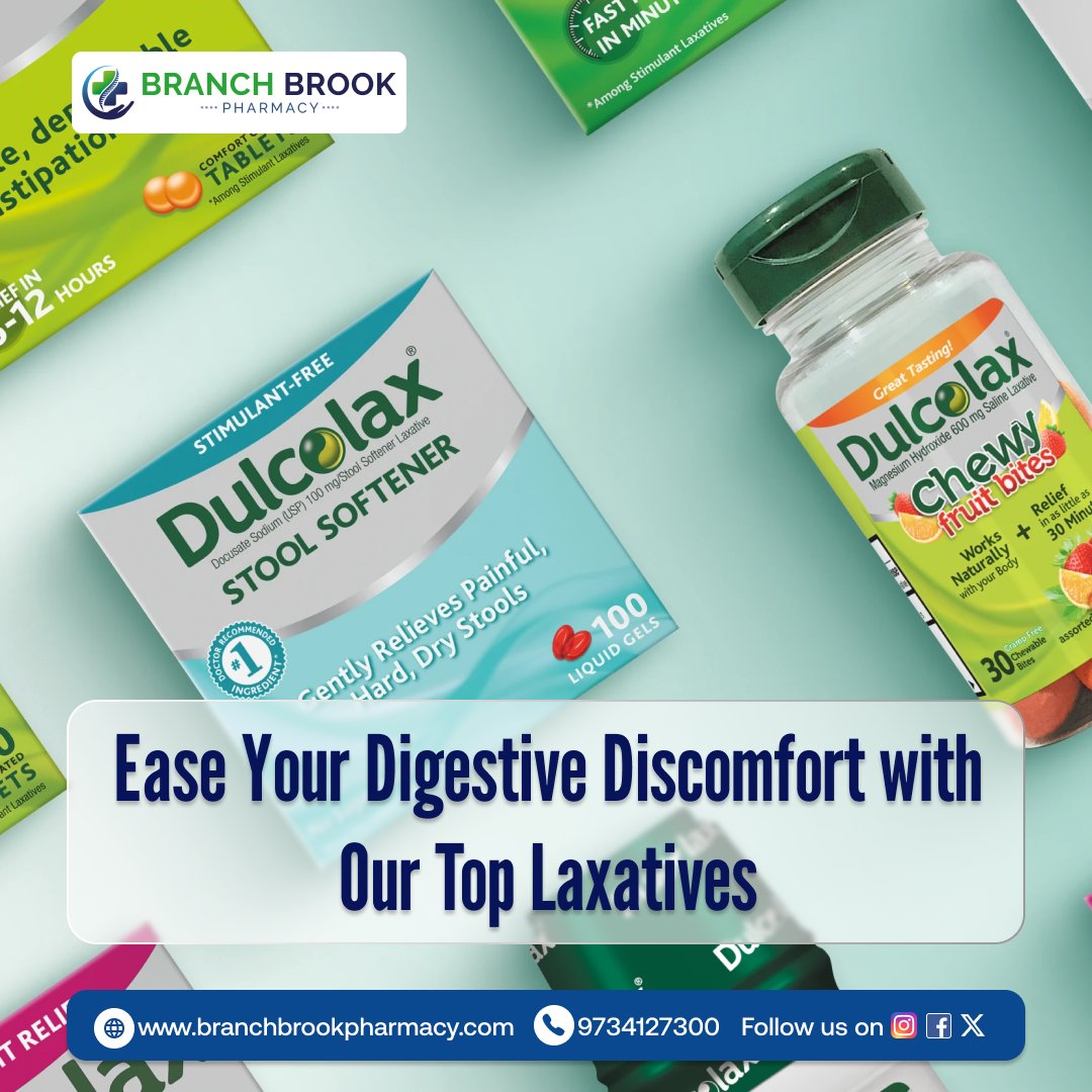 Struggling with occasional constipation? Find relief with our range of trusted laxatives at #BranchBrookPharmacy. Whether you need a gentle solution or something more effective, we have options to help you feel your best.

👉 Explore Digestive Products: shorturl.at/sjjNU