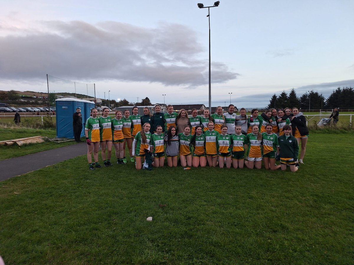 Comhghairdeas to our u16 ladies football panel on their championship final victory last night. 
You did yourselves, families, community and club proud. 
Maith sibh 👏