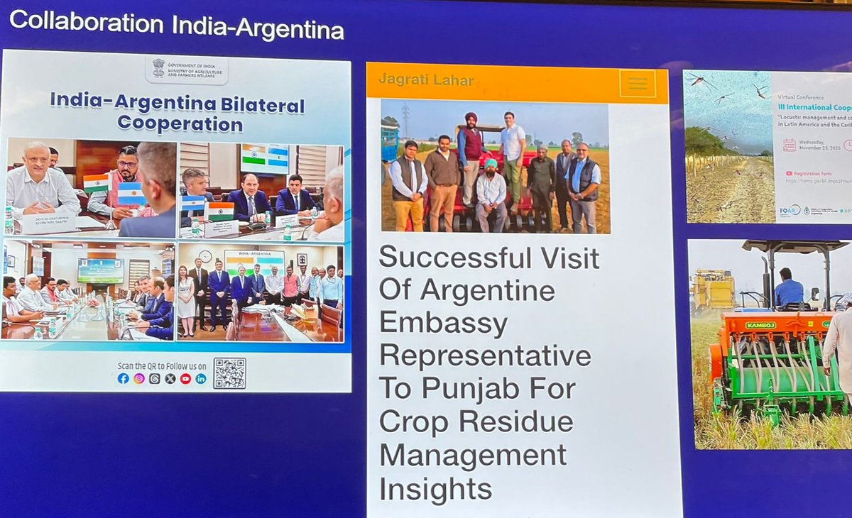 CropLifeIndia's tweet image. Panellist Mr. Mariano Beheran, Minister - Agriculture Attache, Embassy of Argentina compared Indian farmers with their Argentinian counterpart. He underscored that 80% of crops harvested in Argentina are exported and this is facilitated by leveraging advanced technology.