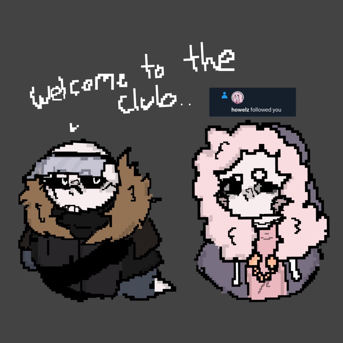 Teeheh what a silly guy *Pixels* Ragdoll Sans belongs to <a href="/itshowelz/">howelz</a> #Fanart #Pixel #Sans #Ragdoll