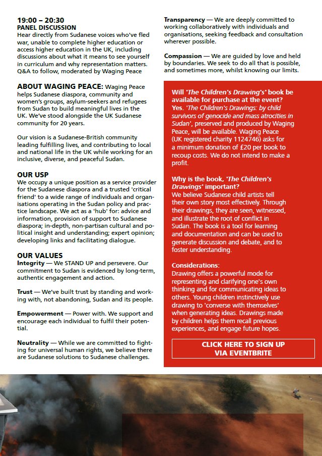 CYPA_KCL's tweet photo. CALLING ALL #CYPA members! Please see these details of a #workshop and #panel from our colleagues and friends at @WagingPeaceUK. Let's show our support for their amazing work. https://t.co/kz3S5giSa2