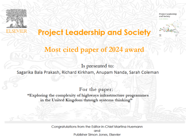 Thomas Ashton Institute for Risk & Regulation (@ashtoninstitute) on Twitter photo 🎉 Exciting News! 🎉Congrats to Richard Kirkham, Sagarika Bala Prakash , Anupam Nanda, and Sarah Coleman for winning the Most Cited Paper Award 2024 in <a href="/psnl/">sunil</a>🏆
Read their impactful paper on UK highways infrastructure here: doi.org/10.1016/j.plas… 🎉 Exciting News! 🎉Congrats to Richard Kirkham, Sagarika Bala Prakash , Anupam Nanda, and Sarah Coleman for winning the Most Cited Paper Award 2024 in <a href="/psnl/">sunil</a>🏆
Read their impactful paper on UK highways infrastructure here: doi.org/10.1016/j.plas…